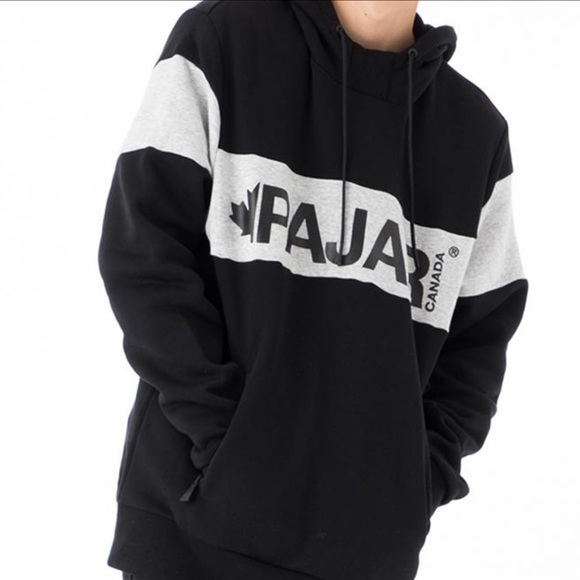 *NEW* PAJAR Canada Black and Gray Pullover Hoodie - Picture 12 of 13